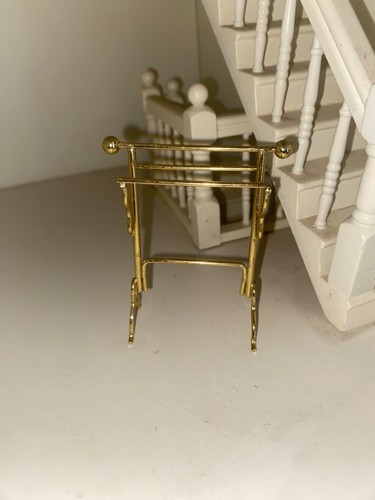 Vintage dolls house - dolls, towel