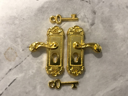 Dolls house door - house, handles