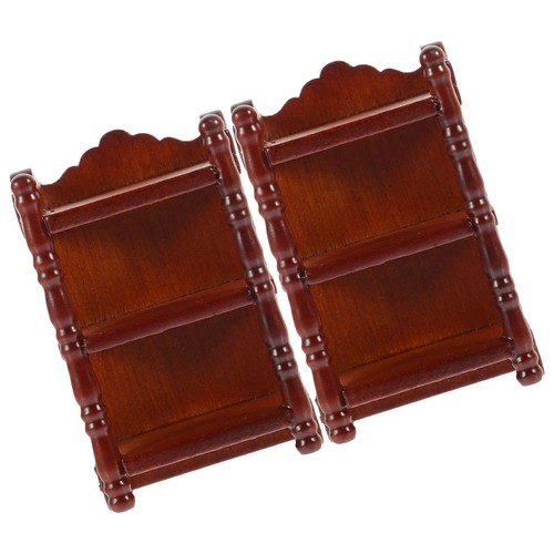 Miniature doll house - doll, wooden