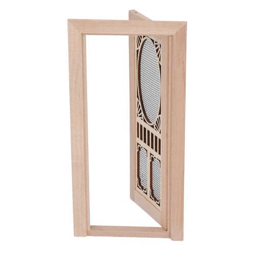 Doll house screen door - doll, birch