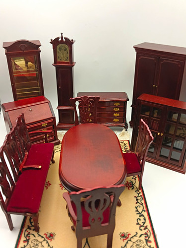 Vintage dolls house - vintage, 1:12